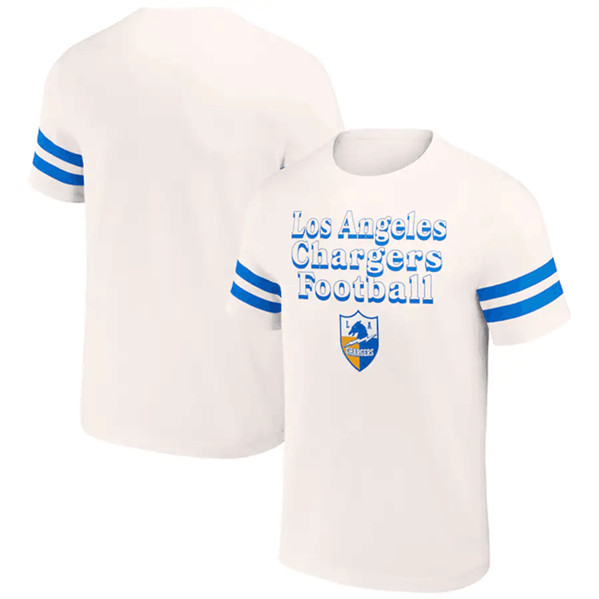 Men's Los Angeles Chargers Cream x Darius Rucker Collection Vintage T-Shirt